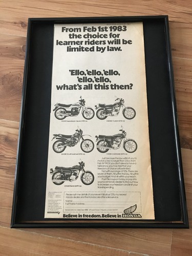 Honda 125cc motor cycles 1982 - 125cc,